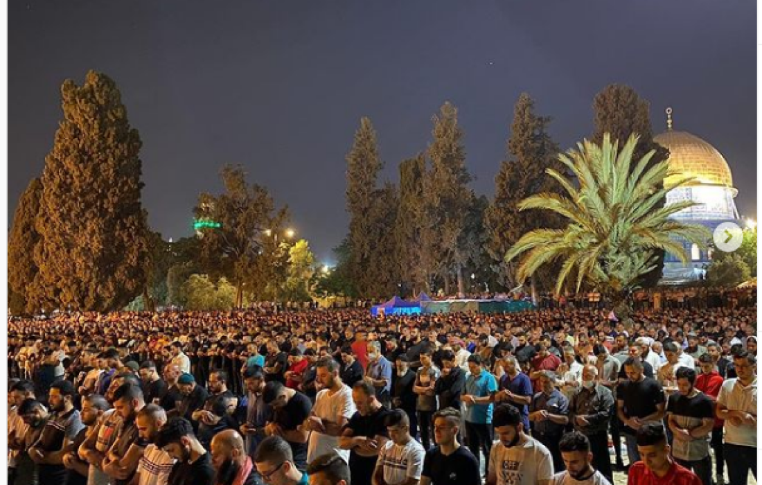 صلاة التراويح بالاقصى