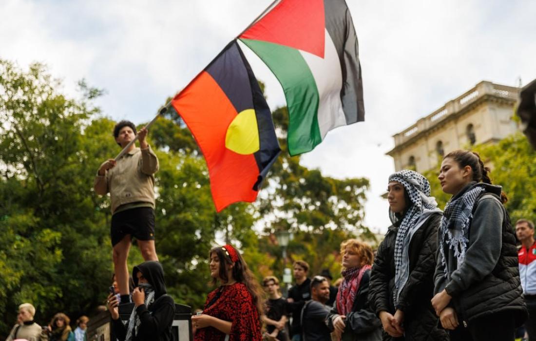 مسيرة في مدينة ملبورن الأسترالية دعمًا لفلسطين