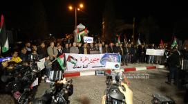 بالصور: القوى الوطنية والإسلامية في محافظة غزة تنظم وقفة جماهيرية  تضامنًا مع مخيم جنين وتنديدًا بمجزرة الاحتلال
