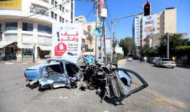 حادث سير بغزة