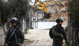جرافات الاحتلال تهدم غرفتين زراعيتين في بيت لحم