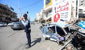 المرور بغزة: 6 إصابات بـ 8 حوادث سير خلال 24 ساعة