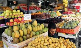 تجار فاكهة في غزة