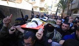 سرايا القدس تودع القائد الميداني "حسام الخطيب" بجنازة مهيبة