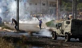 7 إصابات خلال مواجهات مع الاحتلال في نابلس